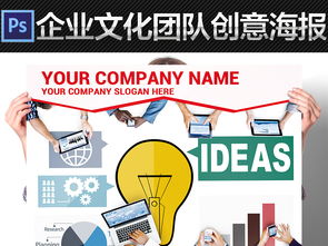 简约现代企业文化推广与外卖配送服务创新海报设计概述