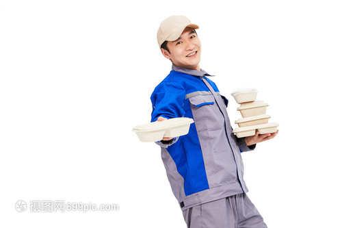 送餐的外卖人员 城市中的流动与温度